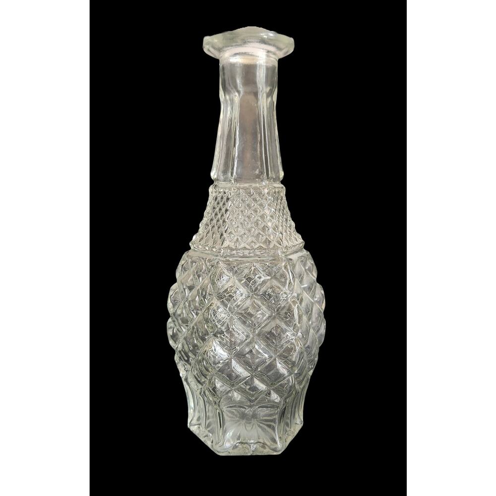 Wexford Anchor Hocking Clear Vintage Glass Decanter 11 1/2" No Stopper - Picture 2 of 6